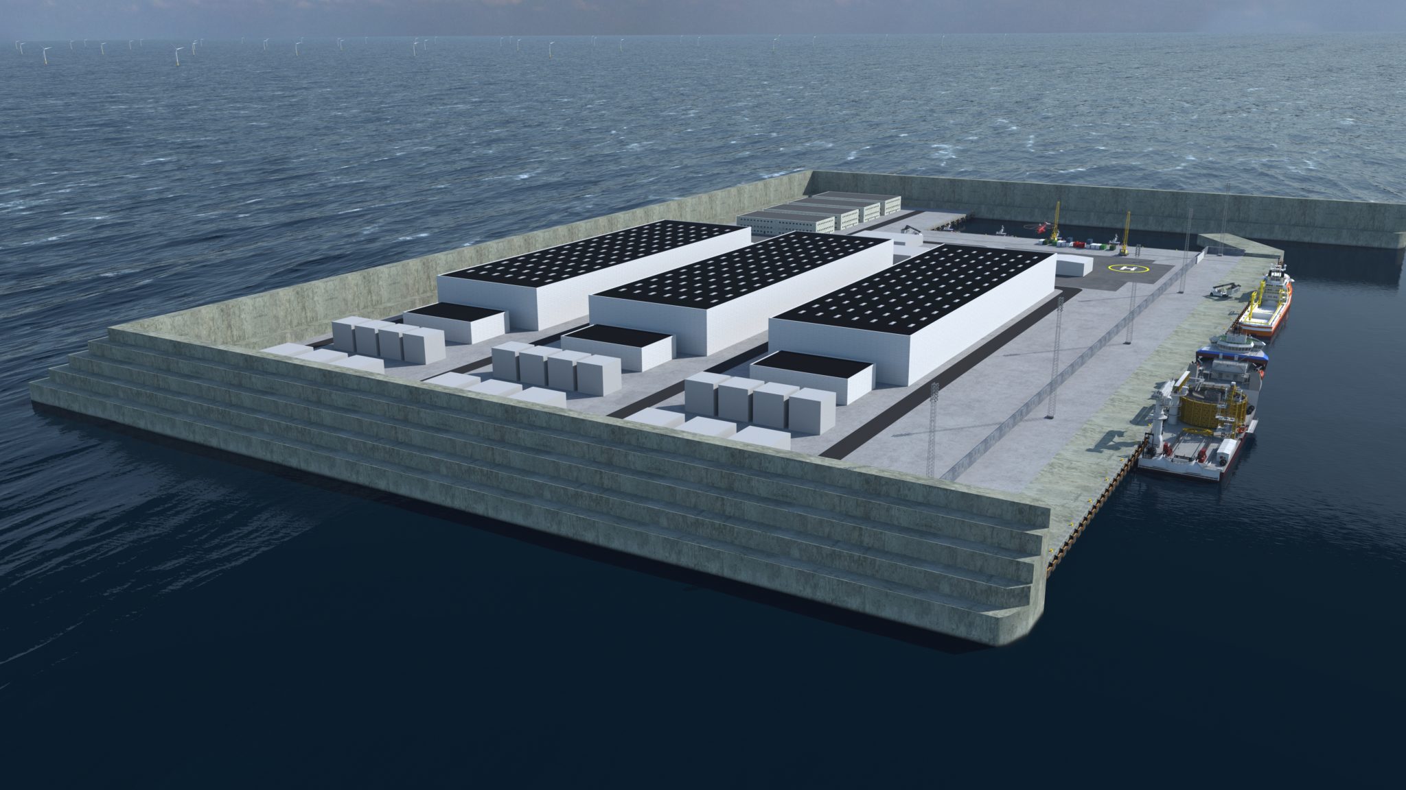 Denmark and the world’s first wind energy hub an artificial island in