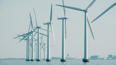 Picture of an offshore wind farm