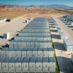 Battery storage system plant arial view