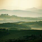 Northern Italy landscape taken at dawn
