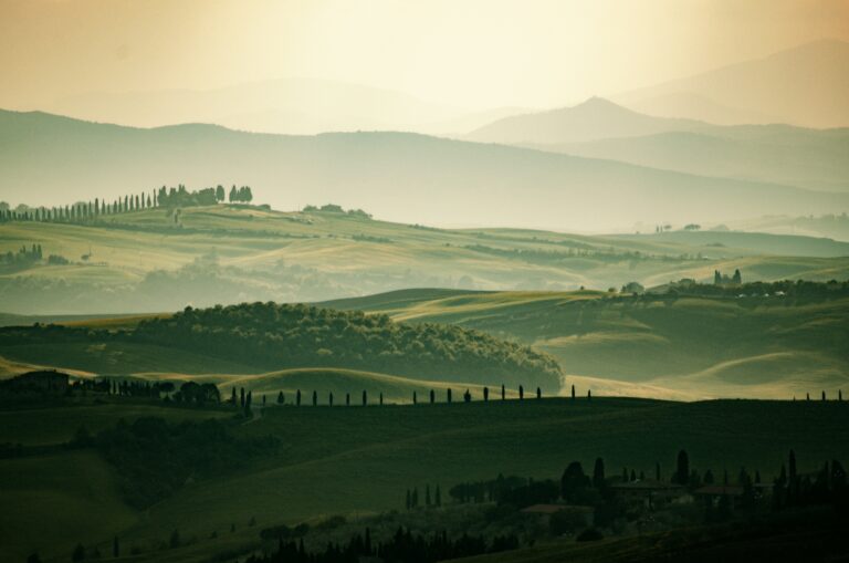 Northern Italy landscape taken at dawn