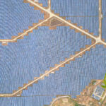 How to finance your solar farm? Arial view of a large solar farm